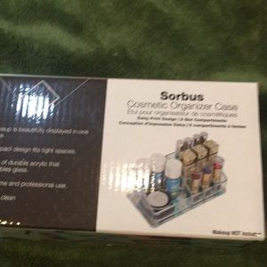 NWT Sorbus cosmetic organizer in case